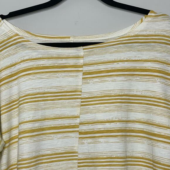 Eddie Bauer Long‎ Sleeve Top Boat Neck Stripe 100% Cotton Preppy Coastal XL - Picture 4 of 12